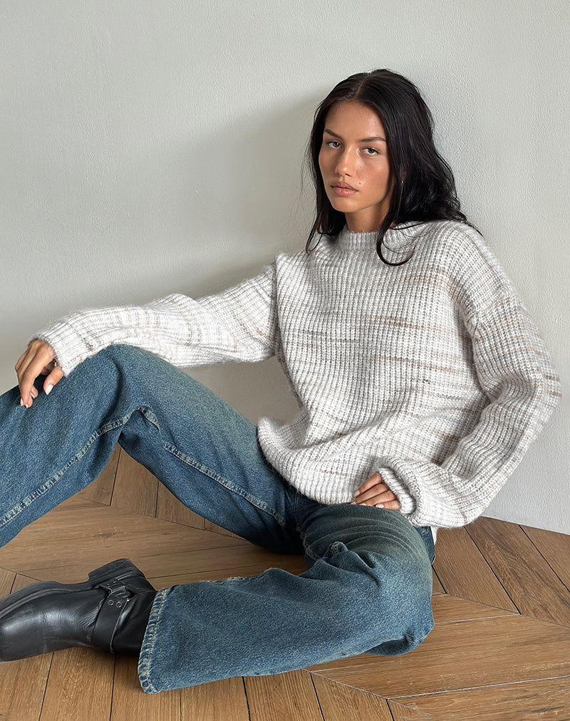 Immagine del maglione Karu in maglia neutra spazzolata