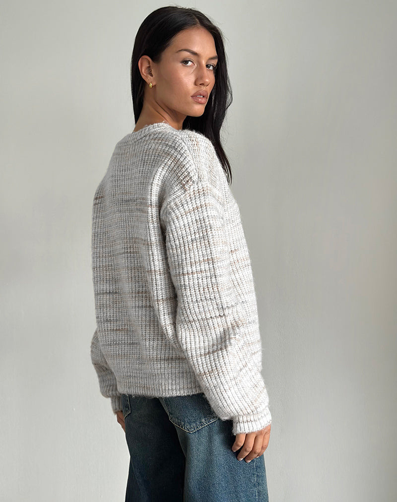 Immagine del maglione Karu in maglia neutra spazzolata