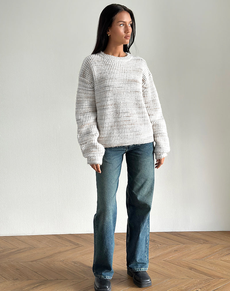 Immagine del maglione Karu in maglia neutra spazzolata