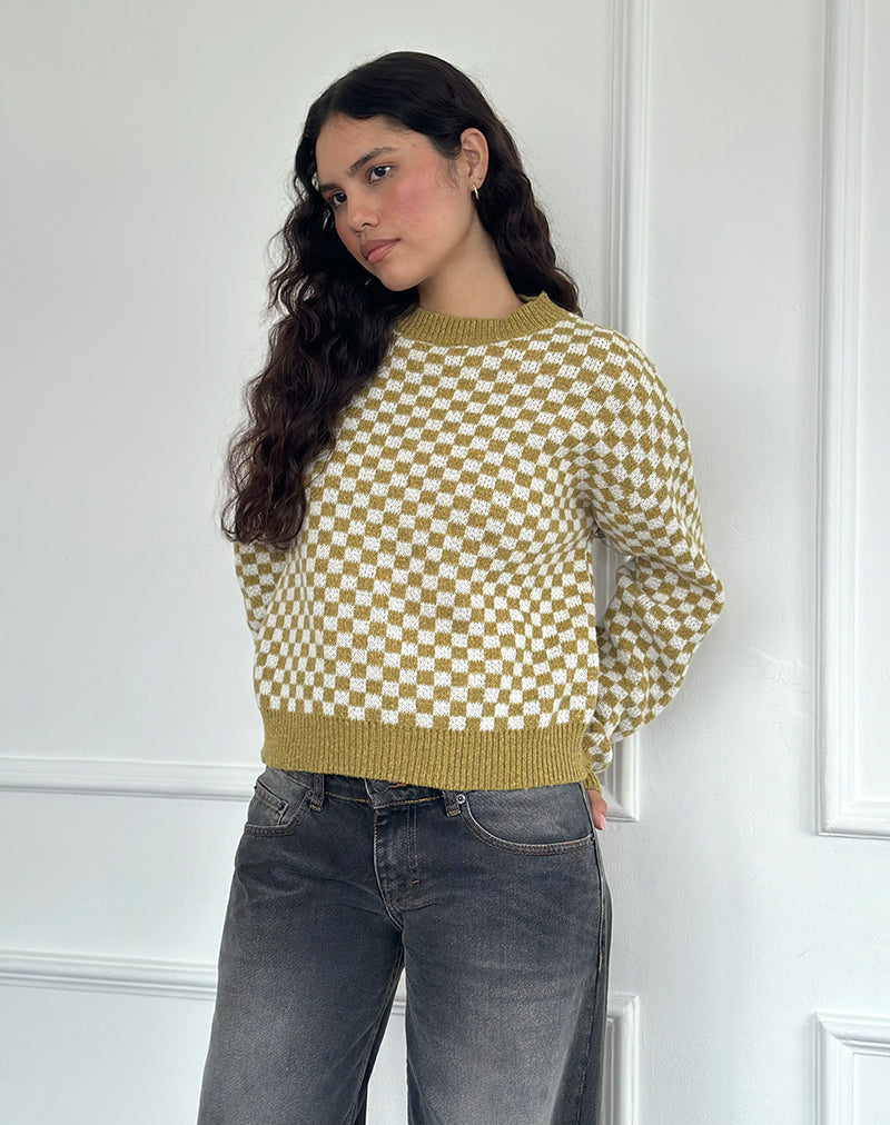 Immagine di Karu Jumper in verde check
