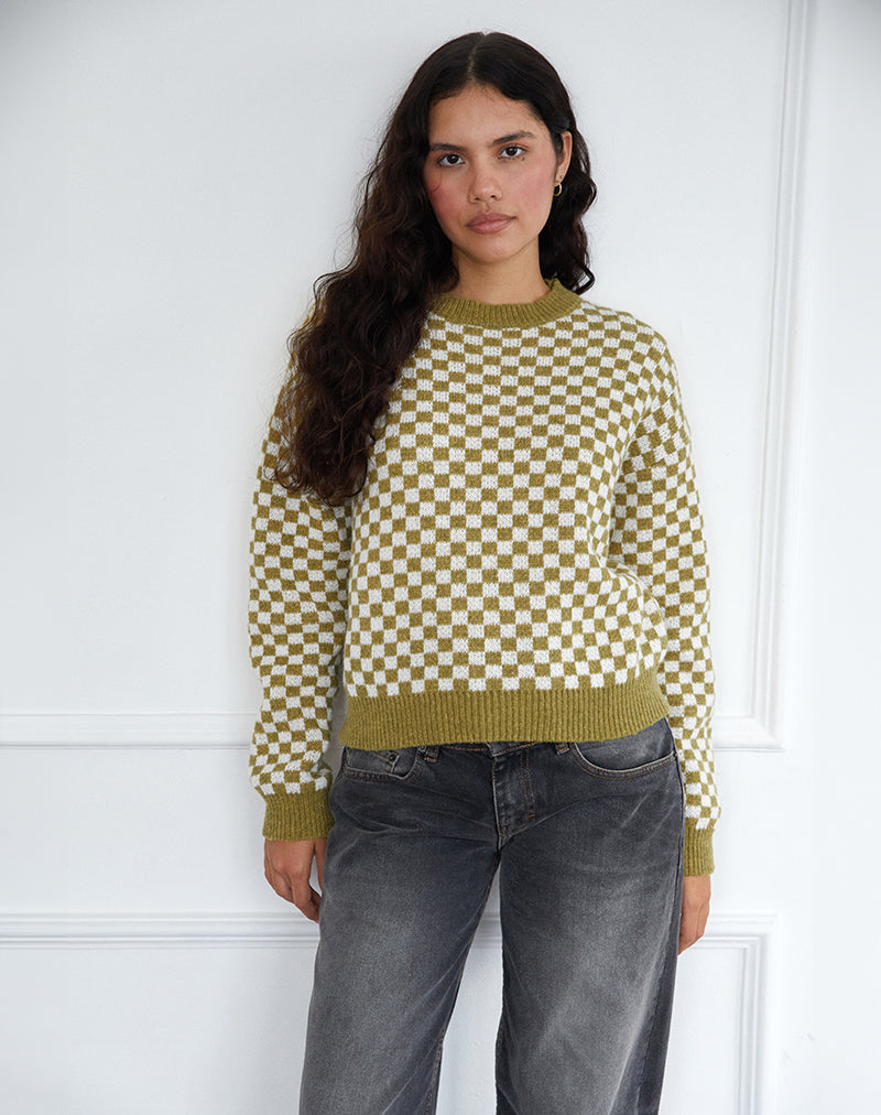 Immagine di Karu Jumper in verde check