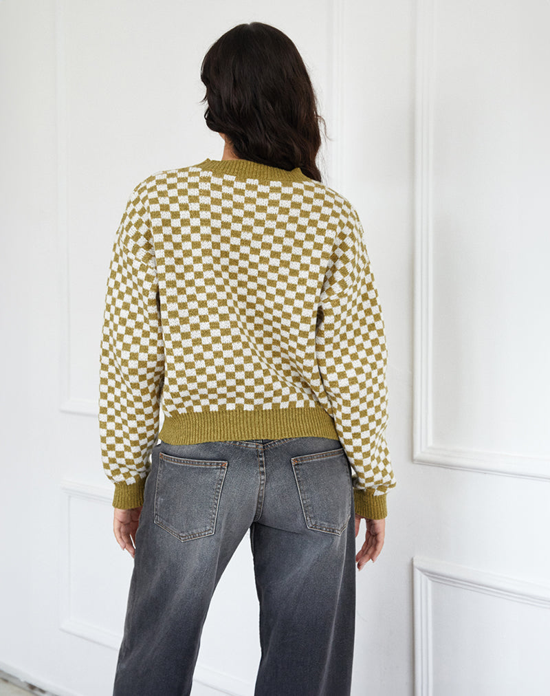 Immagine di Karu Jumper in verde check