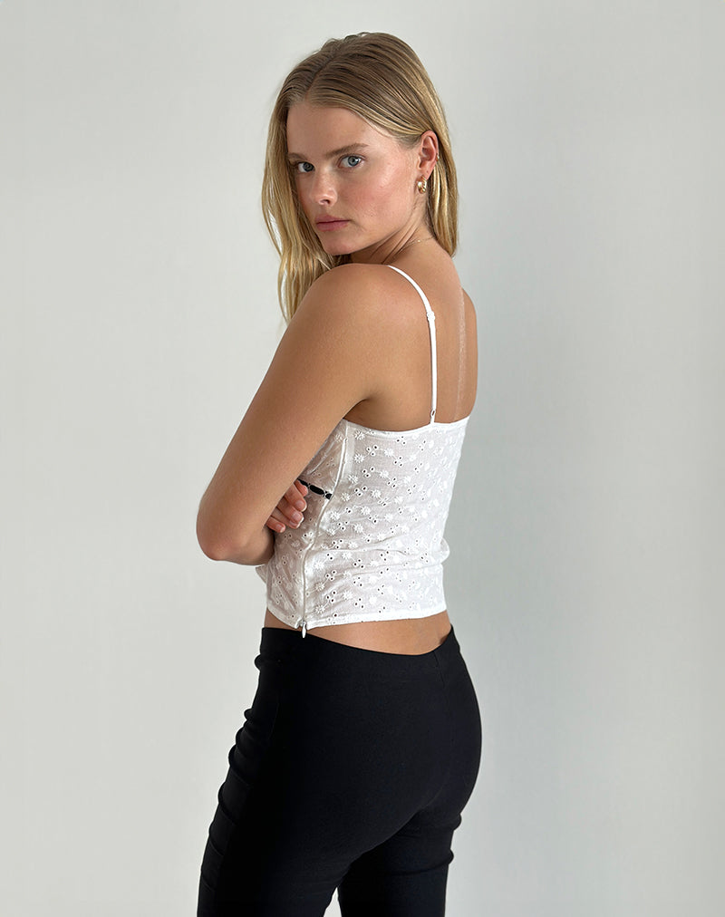 Immagine di Katisa Top in Broderie Bianco