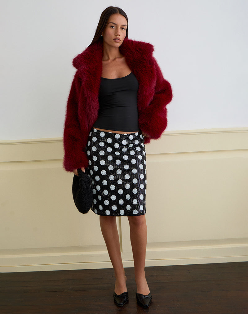 Immagine di Kavivi Midi Skirt in Polka Sequin Monochrome
