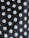 Monocromo a pois e paillettes