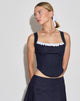 Immagine di Kayatra Top corsetto in Chambray Indigo