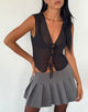Immagine di Kayve Top in chiffon con lacci e lacciuoli Nero