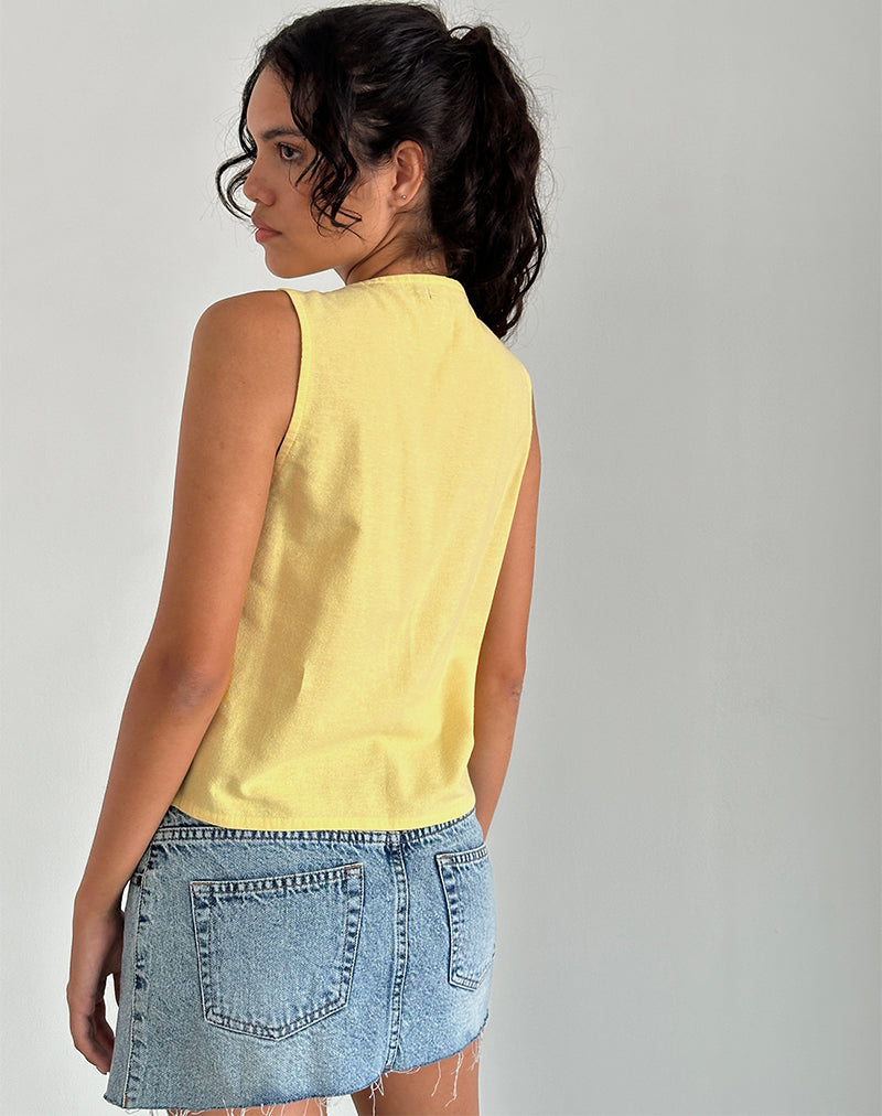 Immagine di Kayve Tie Front Top in Lemonade