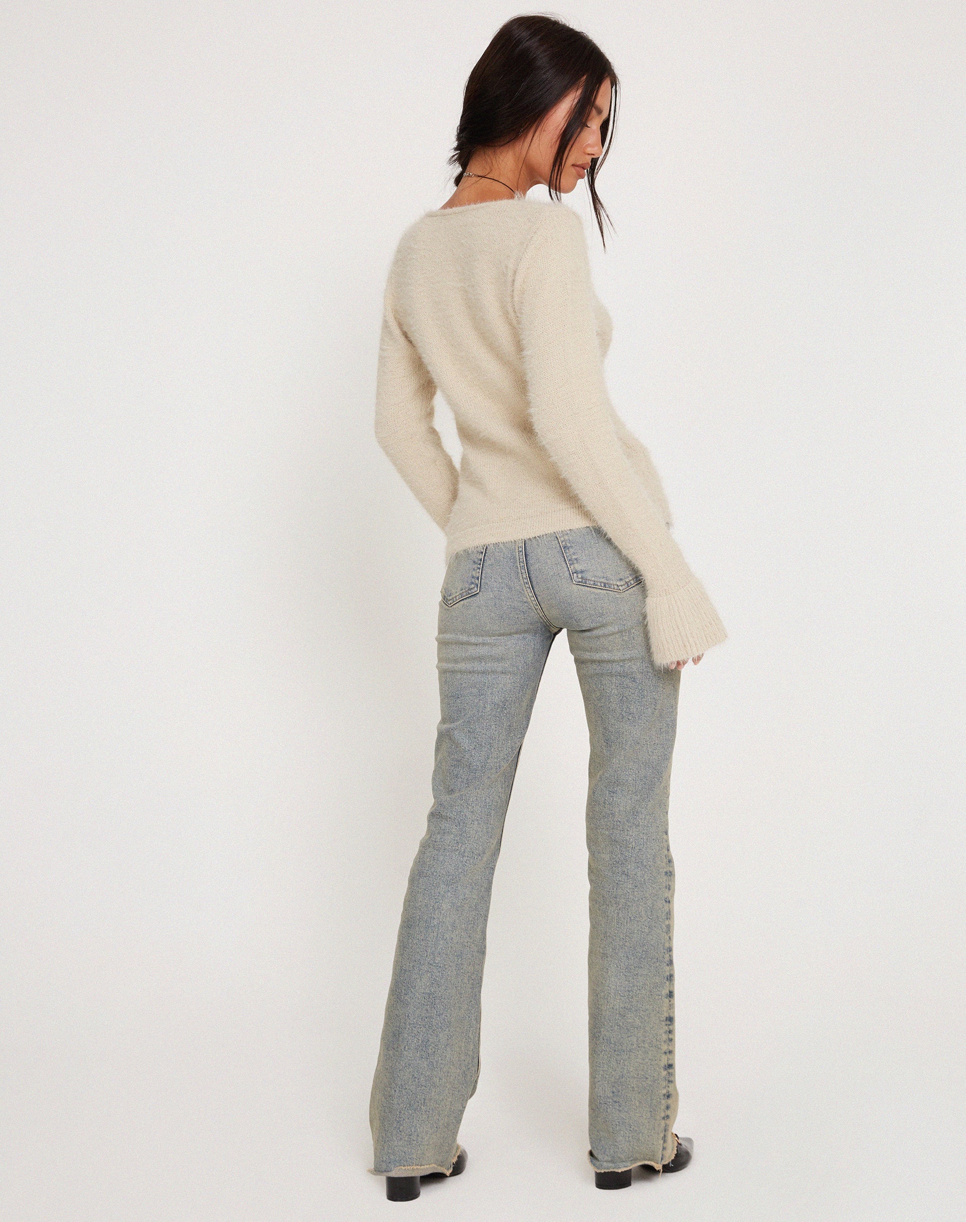 immagine del cardigan Kazka in London Fog