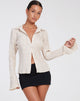 immagine della camicia Keani in beige stropicciato