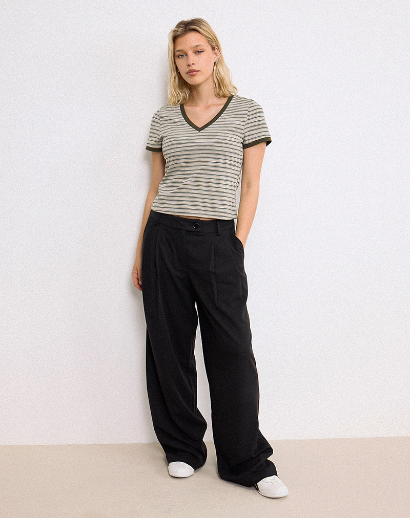 Immagine di Sakira Pantaloni oversize a gamba larga in nero