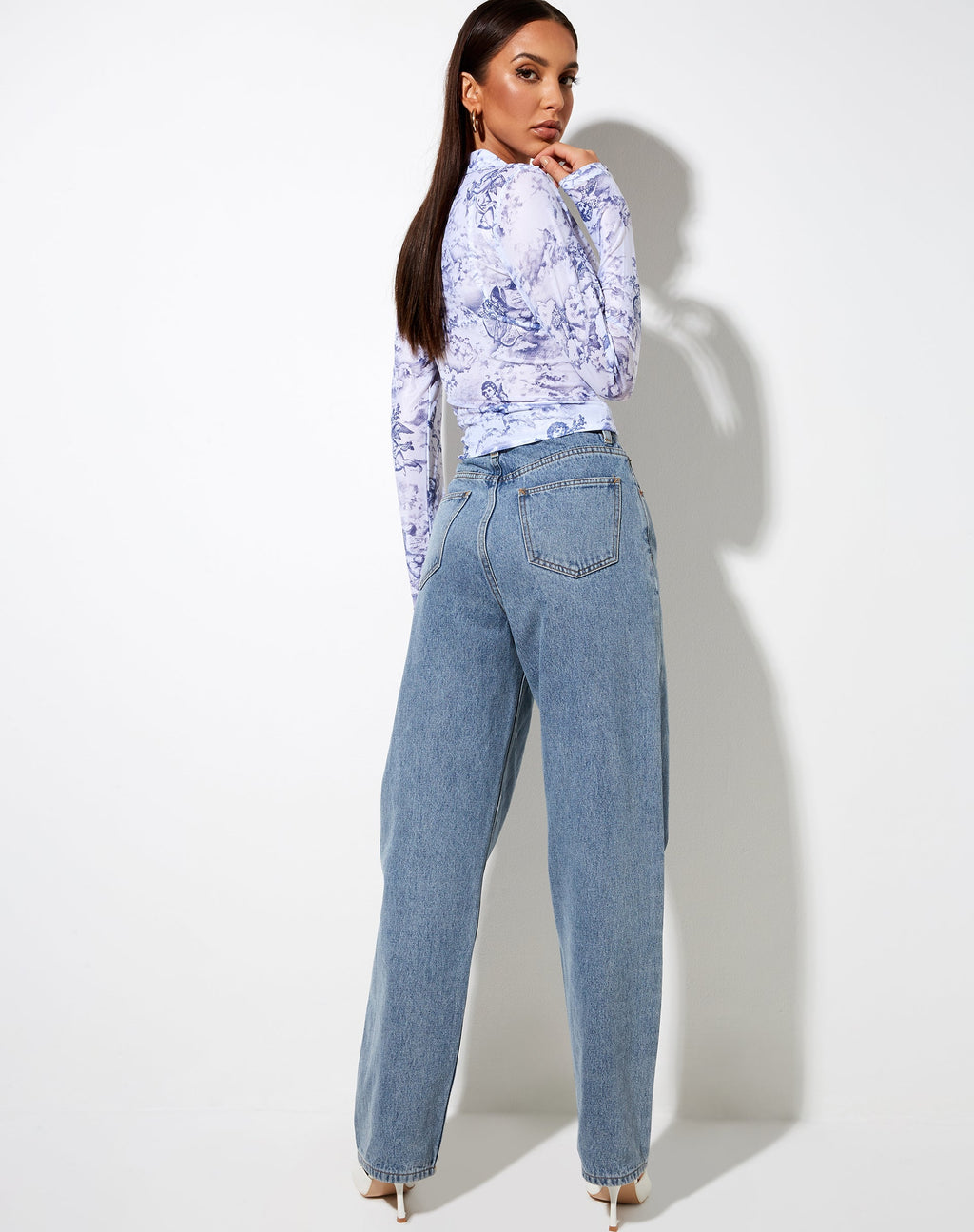 Camicia Kelly in Cherubino 20's Bianco Blu