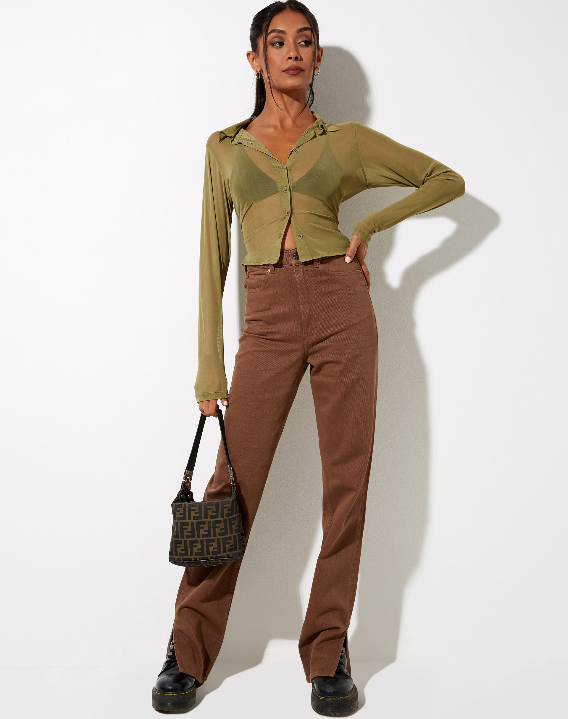 Immagine di Kelly Shirt in Mesh Olive
