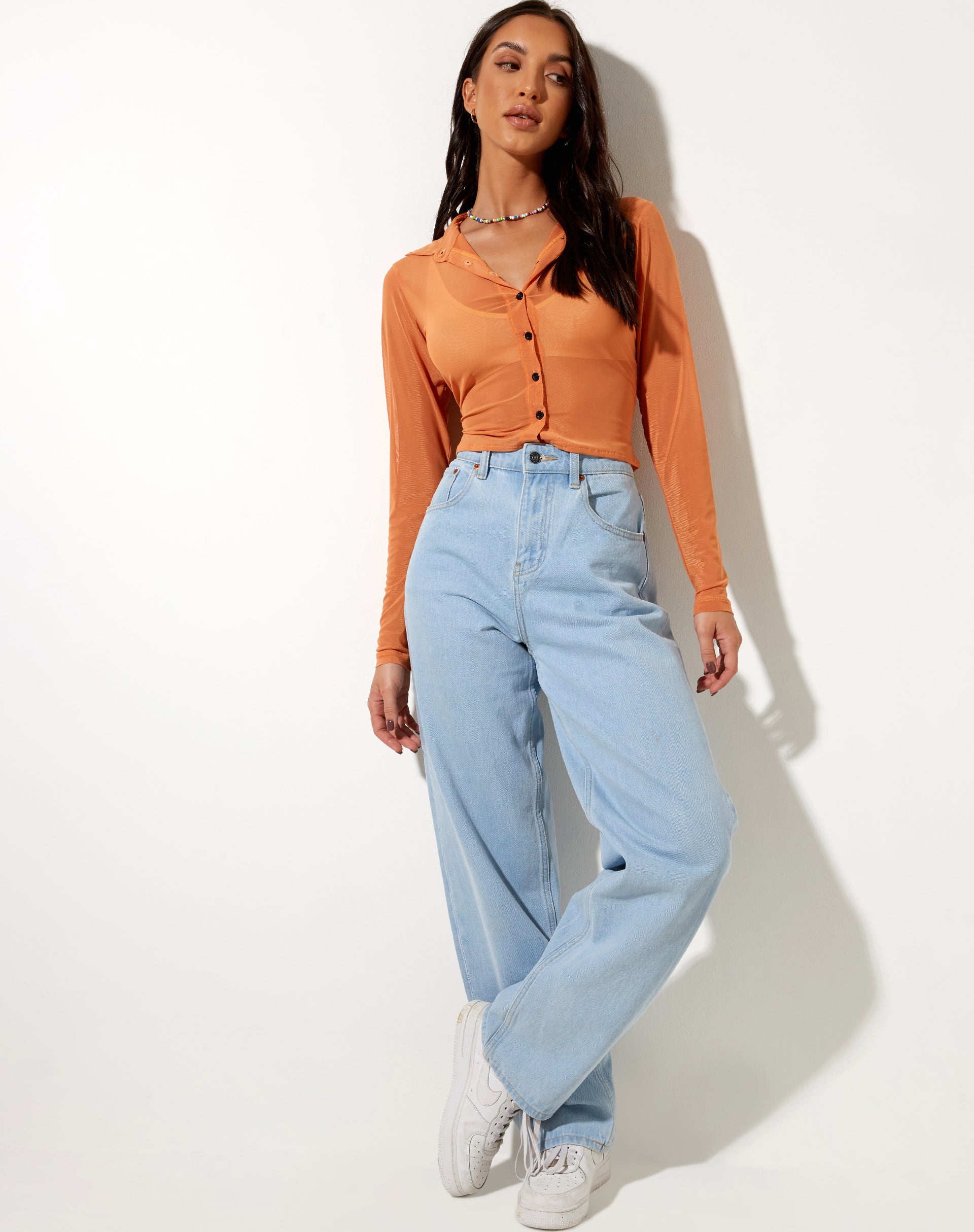 Immagine della camicia Kelly in maglia arancione