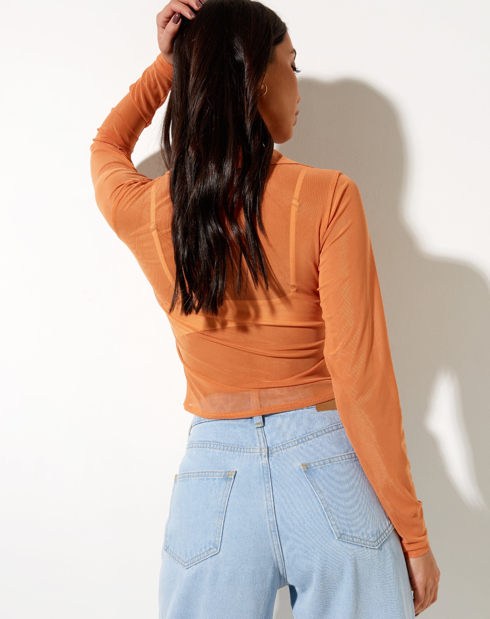 Immagine della camicia Kelly in maglia arancione