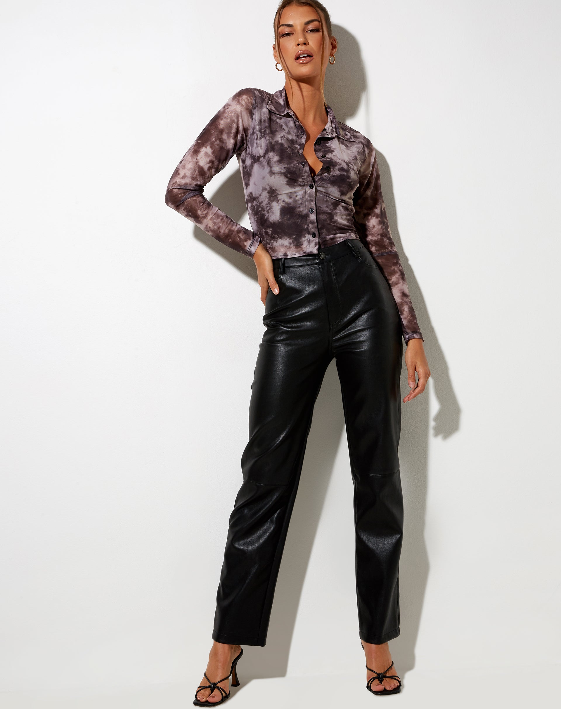 Immagine di Kelly Shirt in Mesh Smoke Nero Grigio