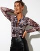 Immagine di Kelly Shirt in Mesh Smoke Nero Grigio