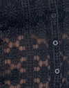 Pizzo regale nero