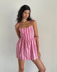 Immagine di Kesyani Mini Dress a righe verticali rosa