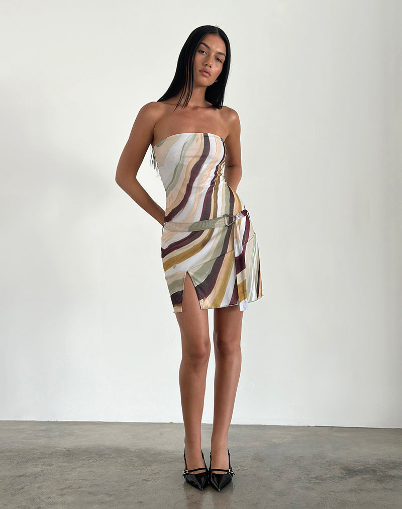 Immagine di Kevsra Mini Abito a Fascia in Mesh Wiggle Sunset