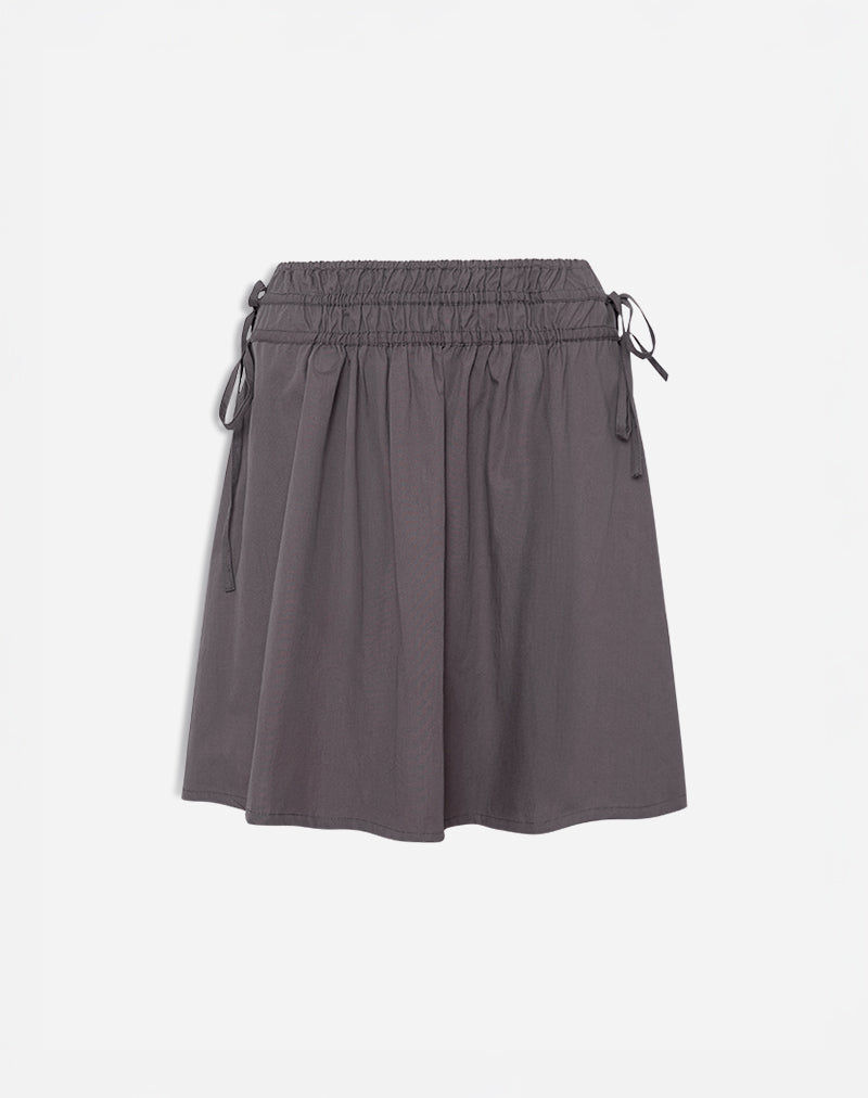 Immagine di Khimar Gathered Midi Skirt in Peppercorn