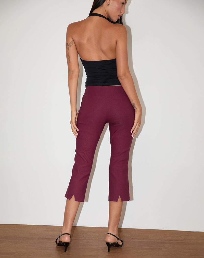 Immagine dei pantaloni Kila Capri in borgogna sartoriale