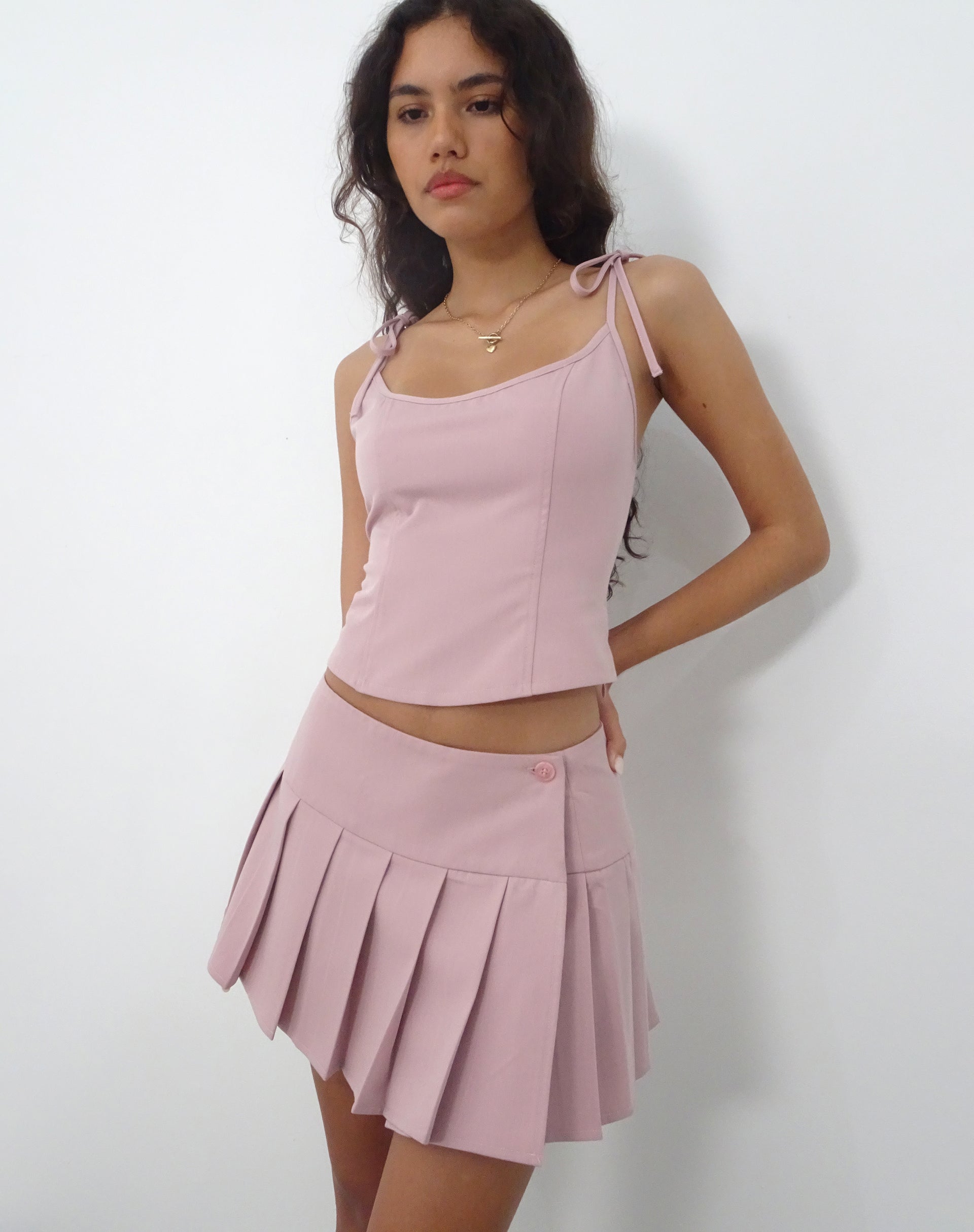 Immagine di Kiona Corsetto Top in Rosa Sartoria