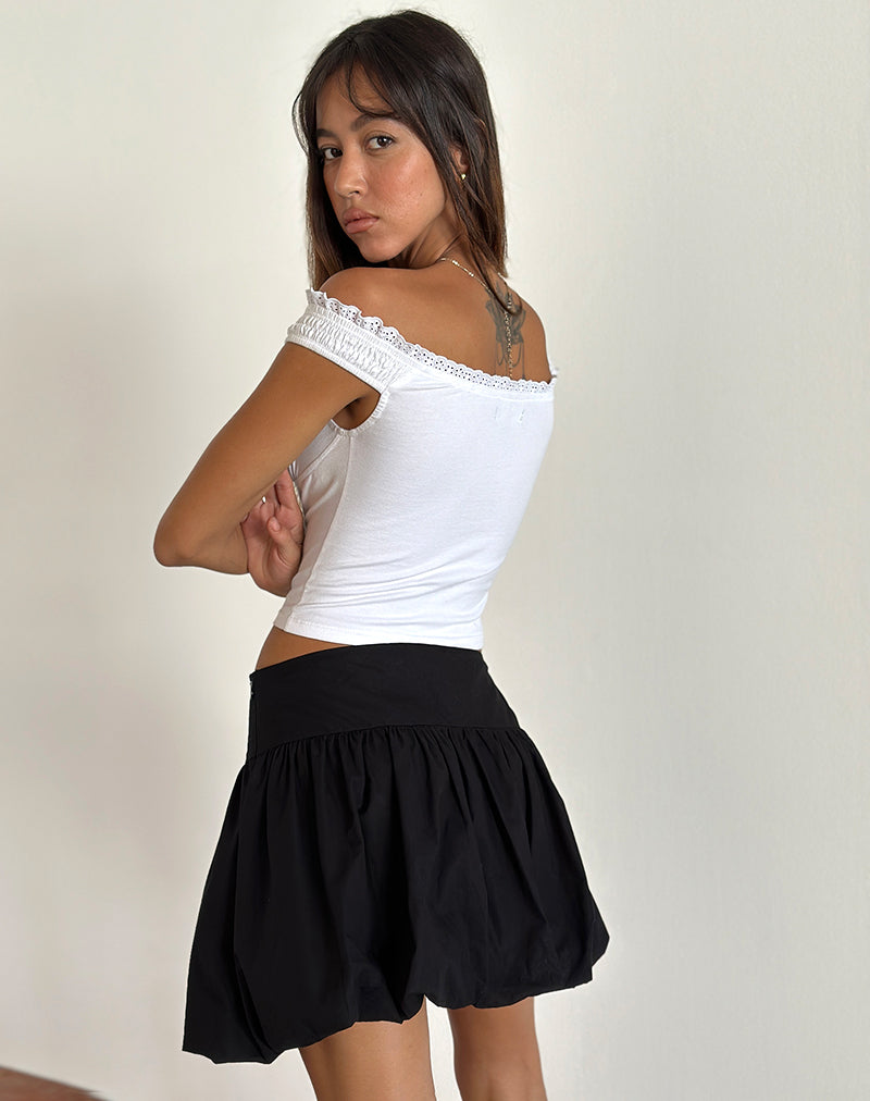Immagine di Kiyowo Mini gonna a palloncino in nero