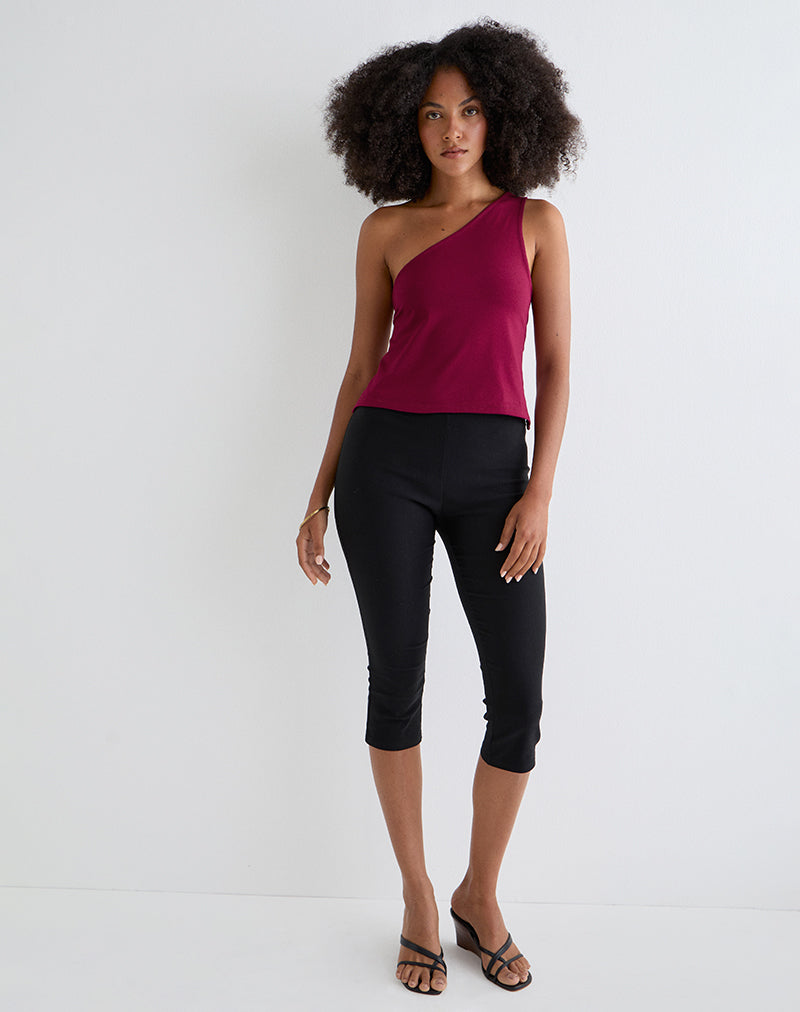 Immagine di Klazari Top in jersey di rayon Borgogna