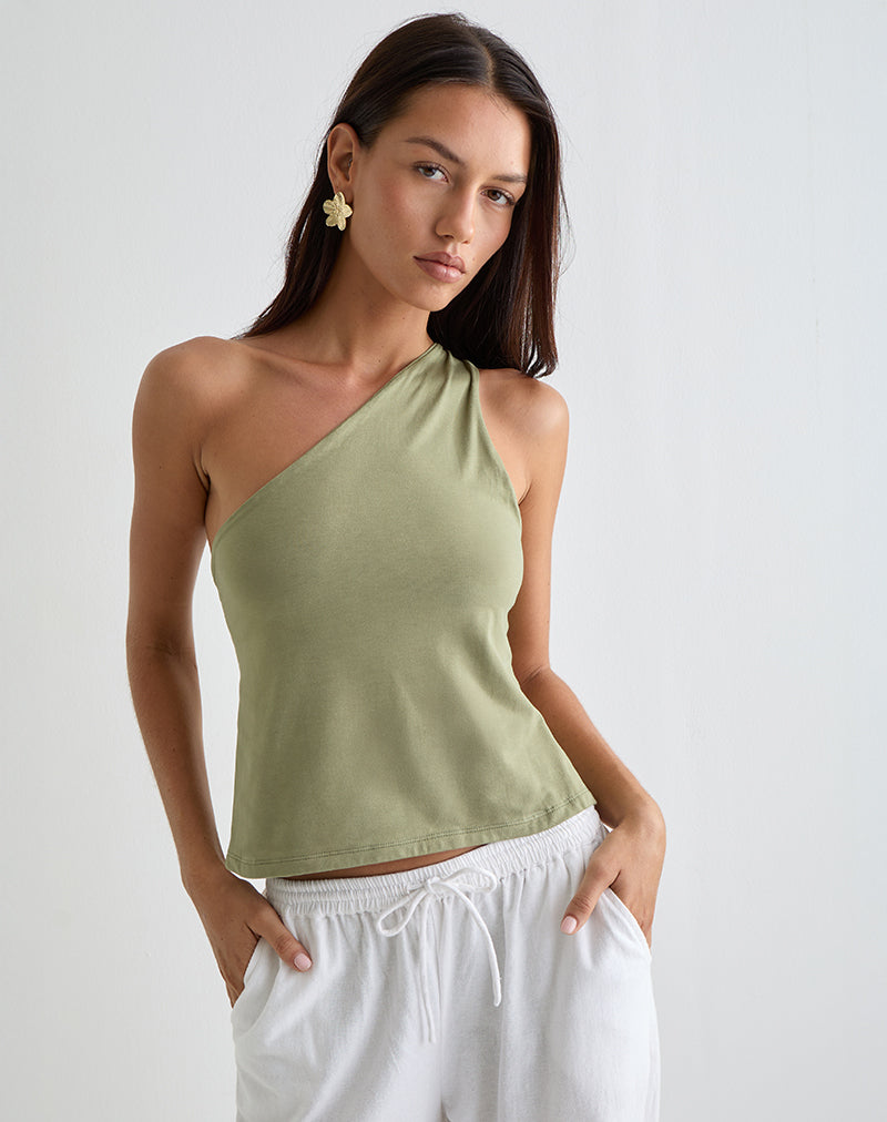 Immagine di Klazari Top in Jersey Verde Salvia