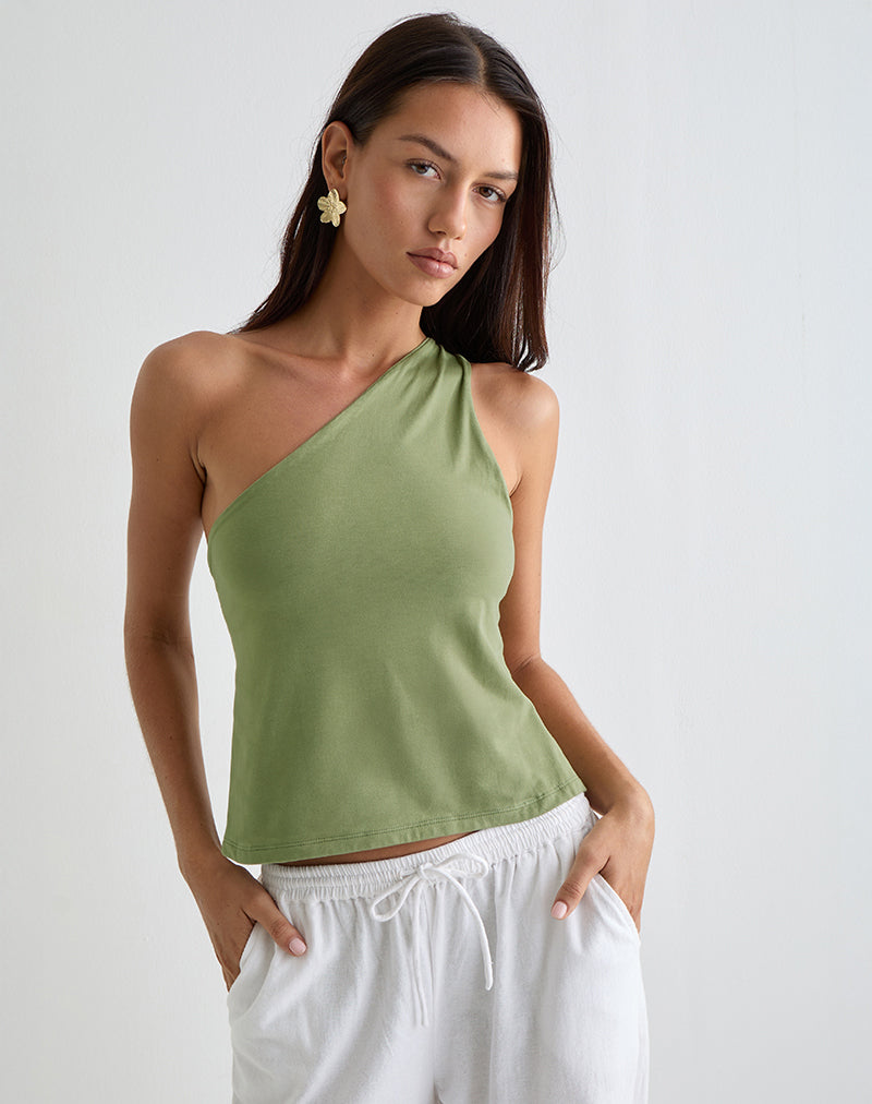 Immagine di Klazari Top in Jersey Verde Salvia