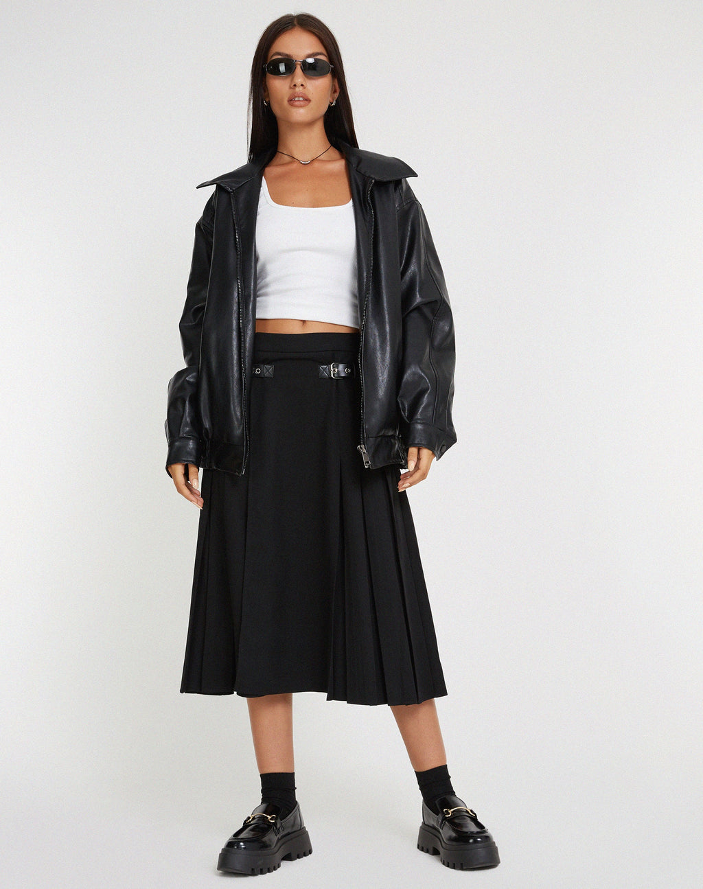 Gonna midi Kozani in nero