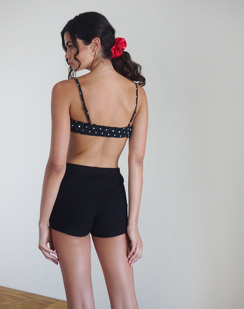 immagine di Kyomi Shorts in nero a coste
