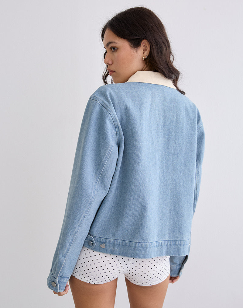 Immagine della giacca Kahyun in denim light wash