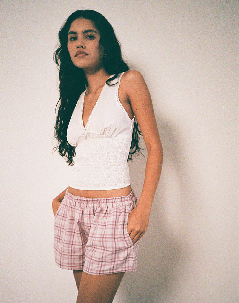 Immagine di Laboxe Short in Basic Tartan Pink