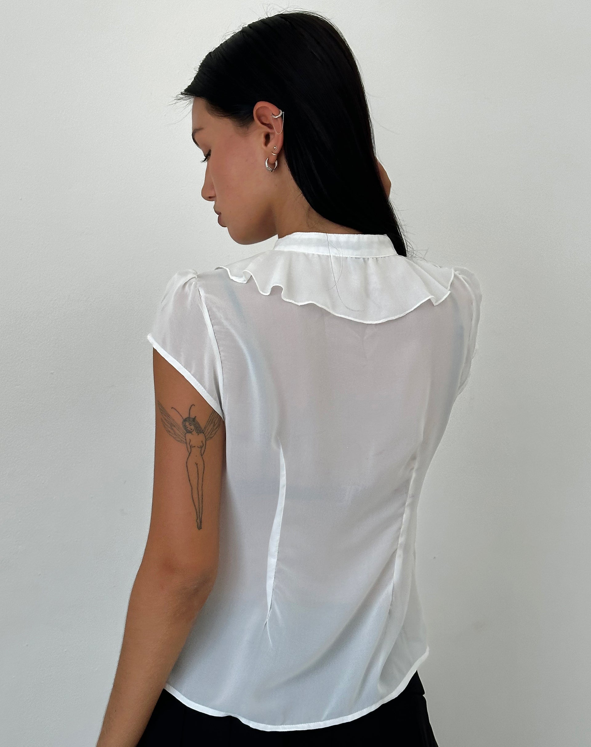 Immagine di Lada Blusa in chiffon bianco