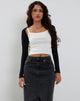 Immagine di Ladri Shrug Top in lycra nera