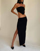 immagine di Stusie Split Hem Maxi Skirt in nero