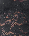 Pizzo nero con paillettes