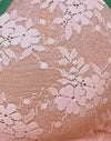 Maglia rosa con bordatura verde a contrasto