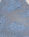 Maglia blu con rilegatura avorio