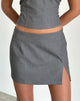 Immagine di Pamela Mini Skirt in Charcoal sartoriale