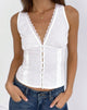 Immagine di Lasily Top corsetto senza maniche in bianco