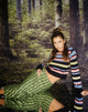 immagine di Lassie Midi Skirt in verde margherita ondulato