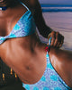 Immagine di Frata Beaded Bikini Bottom in Bohemian Botanical Blue