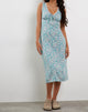 Immagine di Lavisha Midi Dress in Flower Power Blu