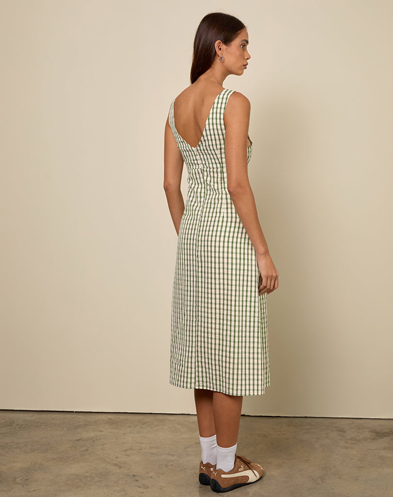 Immagine di Lavisha Midi Dress in verde check