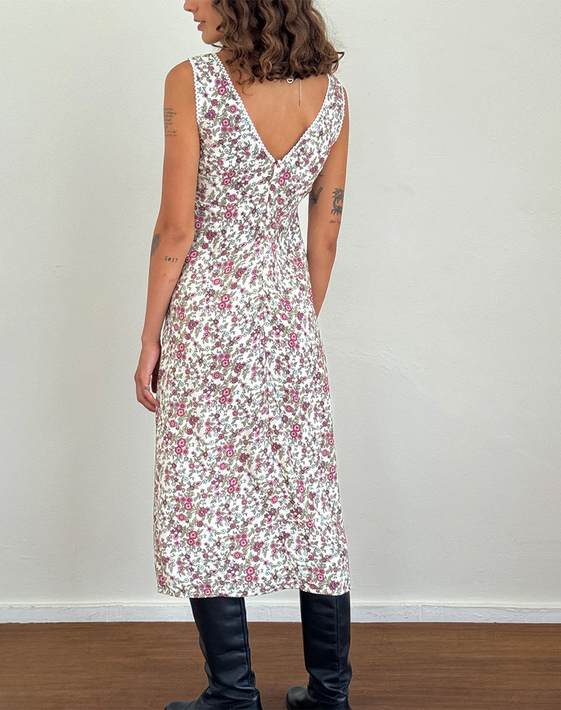 Immagine di Lavisha Midi Dress in Vintage Bloom Avorio