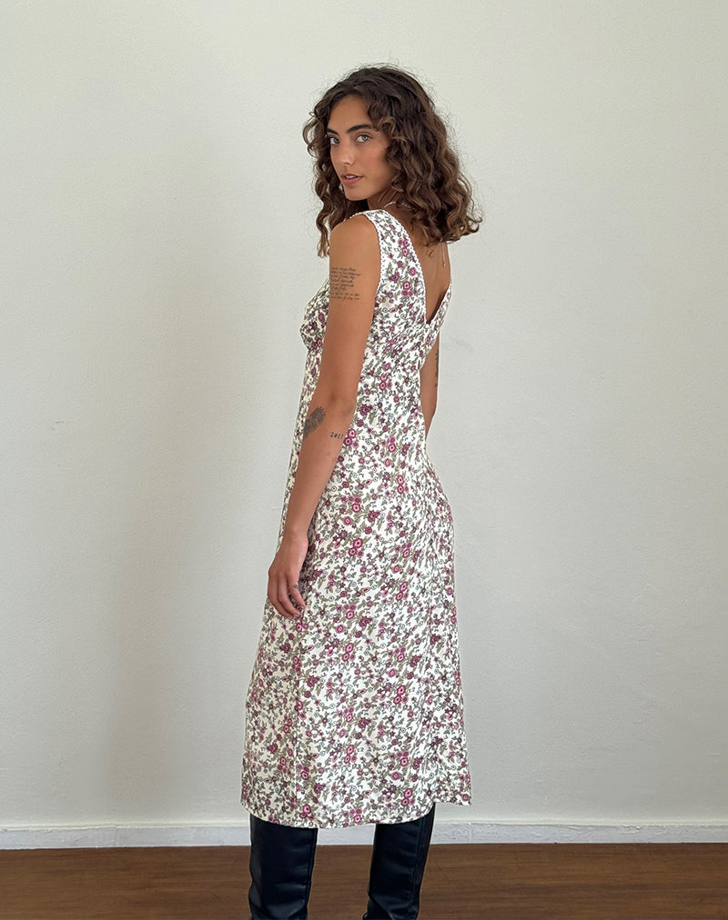 Immagine di Lavisha Midi Dress in Vintage Bloom Avorio