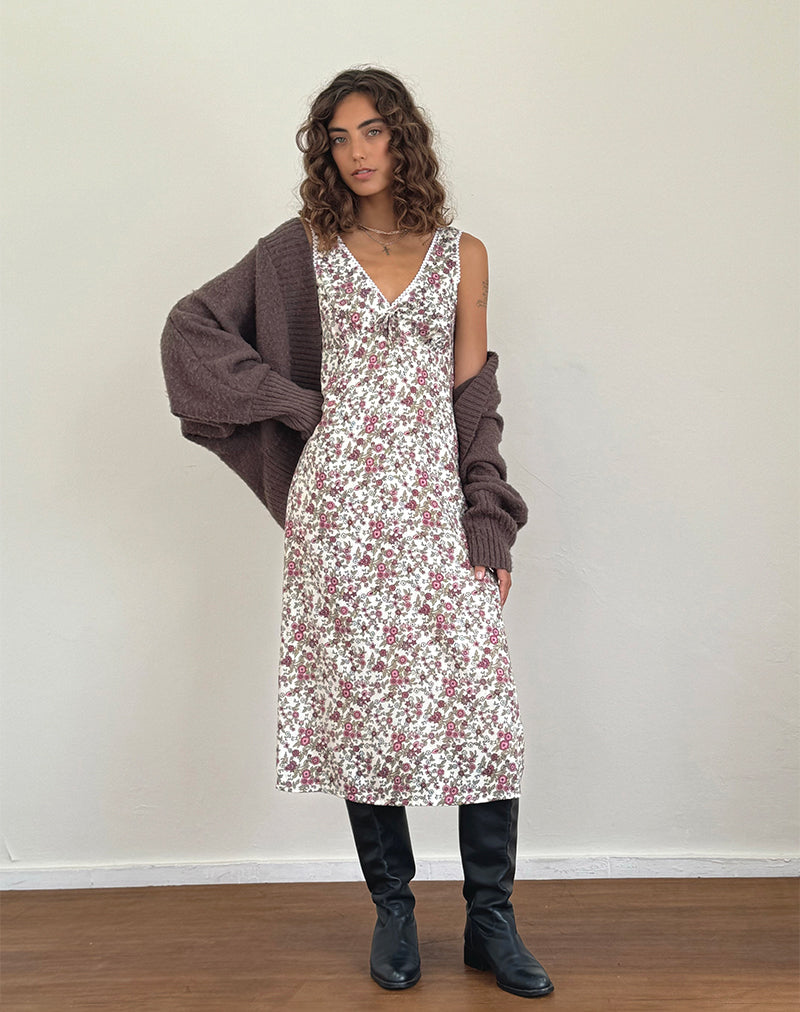 Immagine di Lavisha Midi Dress in Vintage Bloom Avorio